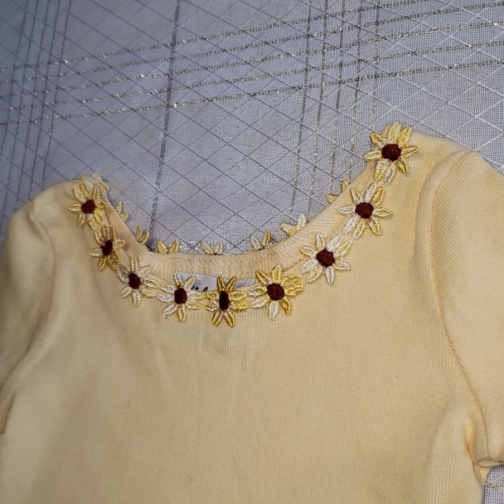 Girls 2T NEW Top Shirt Long Sleeve Tee Embroidered - Picture 3 of 11